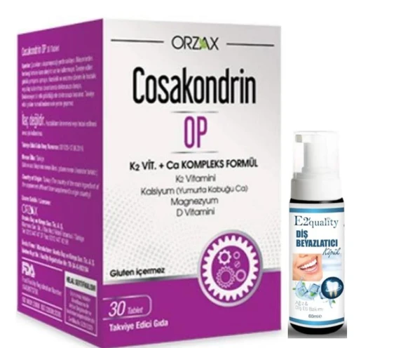 Orzax Cosakondrin-Op 30Tablet - Diş Beyazlatıcı Köpük Hediye ürün görseli 1