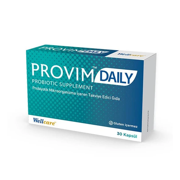 Wellcare Provim Daily Probiyotik Takviye Edici Gıda 30 Kapsül ürün görseli