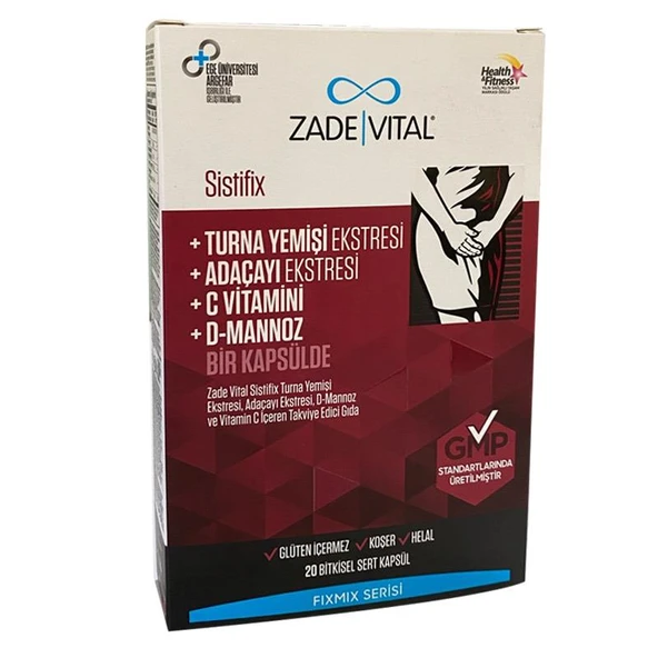 Zade Vital Sistifix Takviye Edici Gıda 20 Kapsül ürün görseli