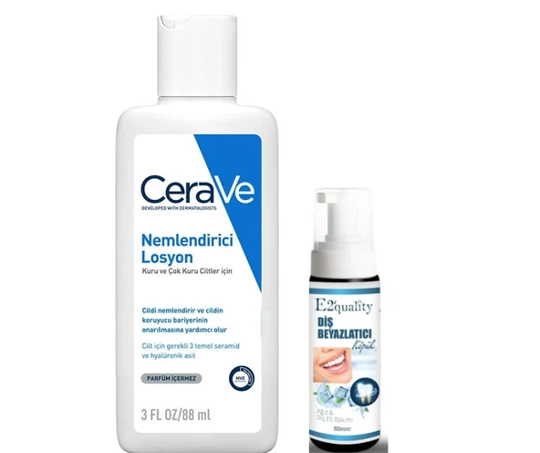 CeraVe Nemlendirici Losyon 88 ml - Diş Beyazlatıcı Köpük Hediye ürün görseli 1