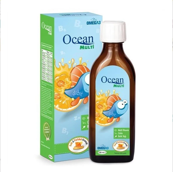 Orzax Bal ve Portakallı Balık Yağı 150 ml