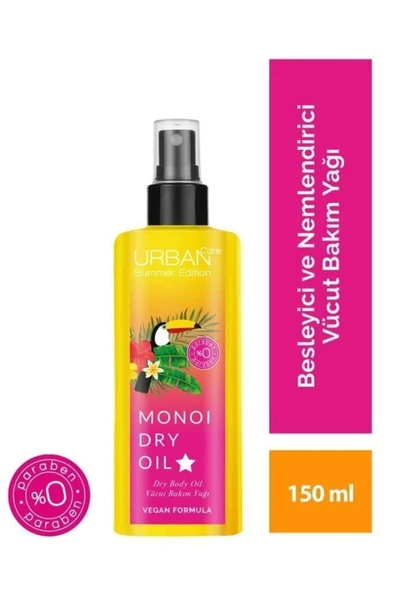 Summer Body-monoi Yağı Vegan Besleyici Ve Nemlendirici Kuru Vücut Yağı**150ml. _urban-yağ-01