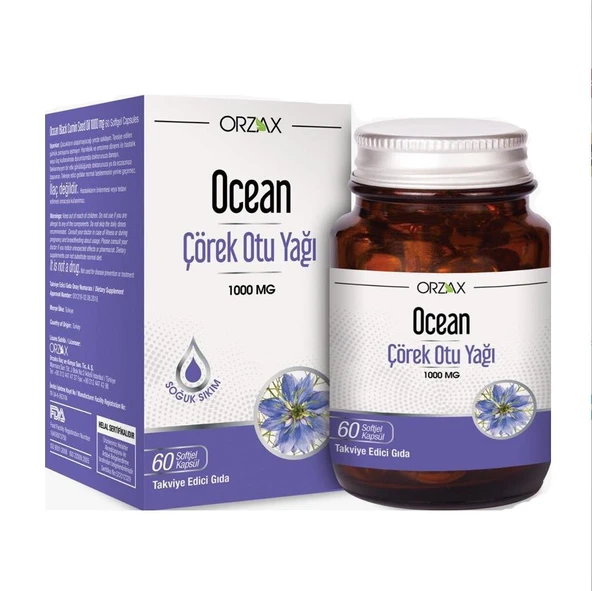 Orzax Ocean Çörek Otu Yağı 60 Kapsül ürün görseli 1