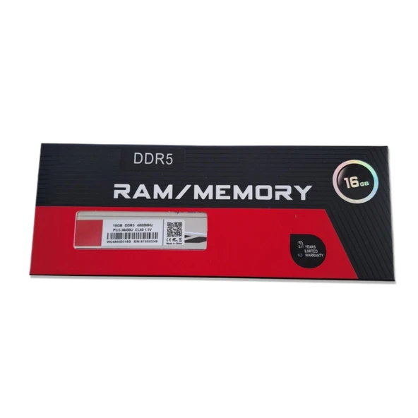 SNT 16 GB DDR5 4800 Mhz PC5-38400U CL40 1.1V Soğutuculu Masaüstü Ram - 5