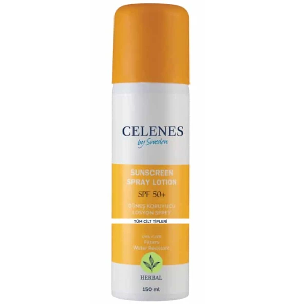 Celenes By Sweden Güneş Koruyucu Losyon Sprey Spf+50 150 ml ürün görseli 1