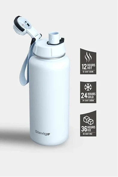 Stevig ST-216 1 Hand Leak-Proof Sızdırmaz Çelik Termos 1000ML Ice Melt