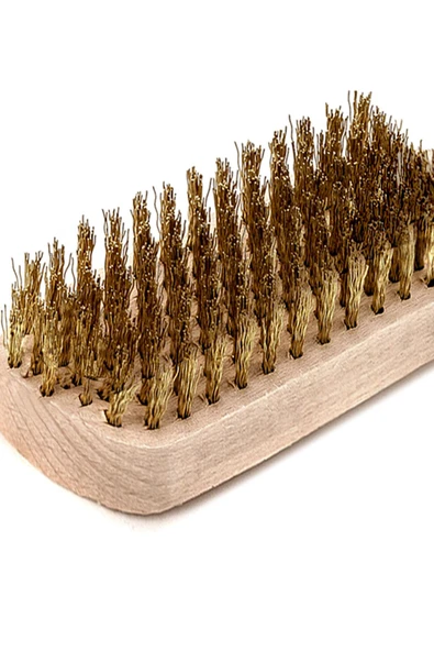 Ahşap Saplı Büyük Süet Temizleme Fırçası - Resim 3