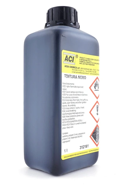 ACI Tintura Nero 1 Litre Profesyonel Siyah Deri Renk Değiştirme Boyası - 2