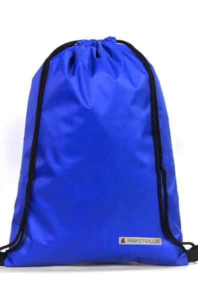 Rakerplus Saks Mavi 32x45 cm Su Geçirmez Büzgülü Krampon ve Spor Çantası - Resim 2