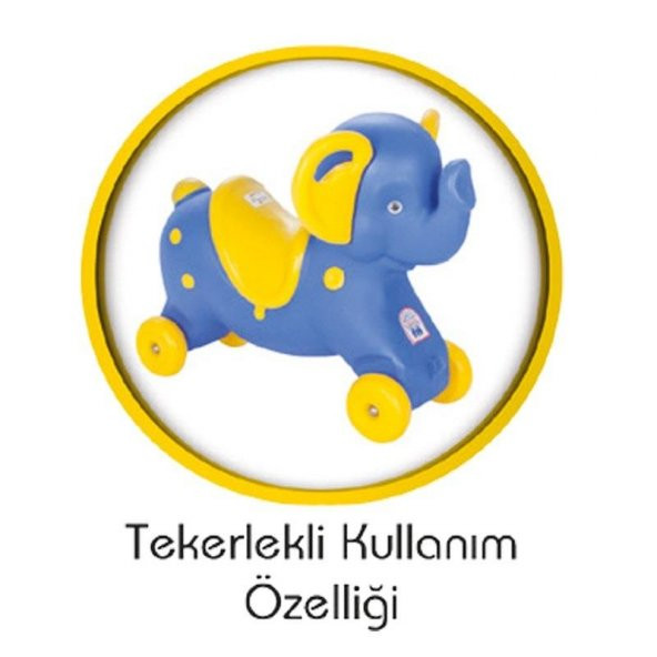 Pilsan Sallanan Fil Oyuncak - Kırmızı - 3