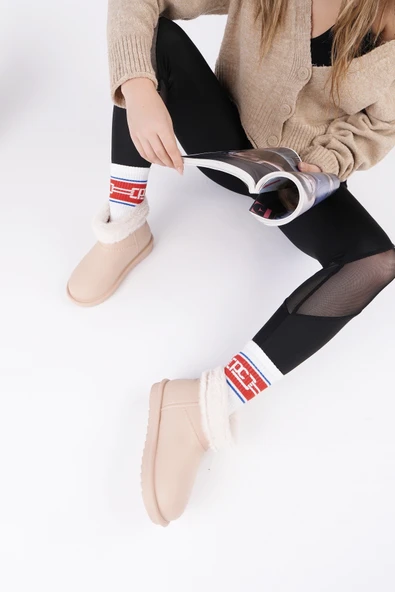 Muggo FROSTY Kadın Kürklü Yağmur Ve Kar Botu - 3