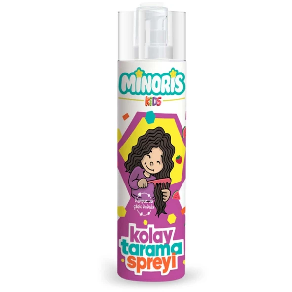 Minoris Kids Çocuklar İçin Tamamen Doğal Kolay Saç Tarama Spreyi 200 ml ürün görseli 1