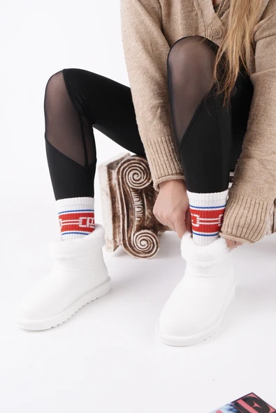 Muggo FROSTY Kadın Kürklü Yağmur Ve Kar Botu - 8