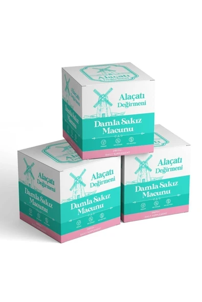 Alaçatı Organik Doğal Vegan Damla Sakız Macunu 240 gr - Resim 3