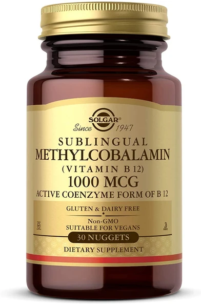 Solgar Methylcobalamin (Vit B12) 1000 mcg ürün görseli 1