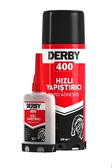 Derby 400 ML Ultra Güçlü Hızlı Yapıştırıcı Seti