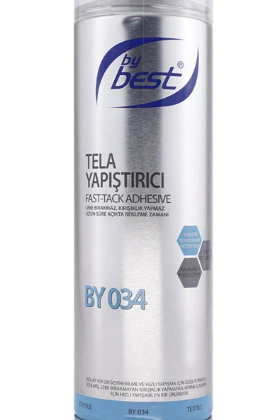 By Best BY 034 Profesyonel 500 ML Tela Yapıştırıcı Sprey - Resim 4