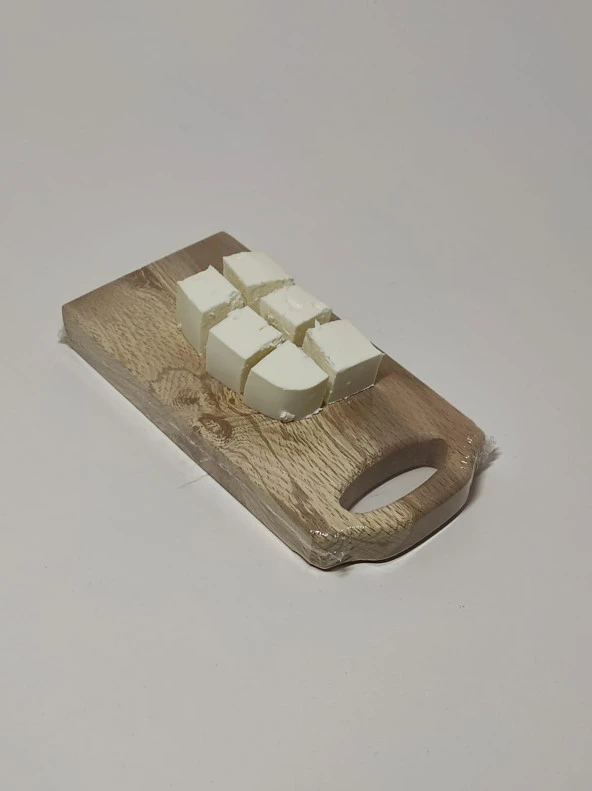 Mini Kesme Panosu Ahşap Peynir Sunumluk Kesme Tahtası 9*18*2 cm - 3