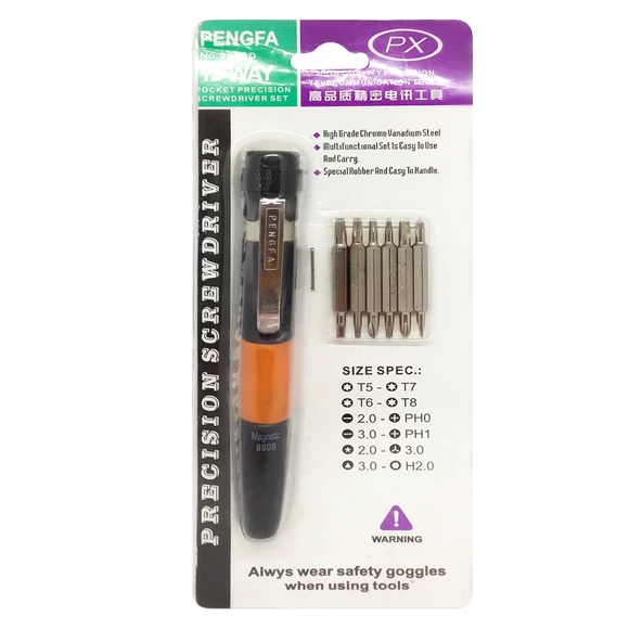 Pengfa 8809D Hassas 12in1 Tornavida Seti (7 Parça Set) - 1
