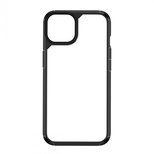 KNY Apple İphone 13 Pro Max Kılıf Renkli Kenarlı Arkası Şeffaf Roll Kapak Kırmızı - 5