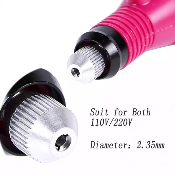 BMK Elektrikli Manikür Pedikür Törpüsü Profesyonel Bakım Süsleme Elektrikli Tırnak Törpü Makinesi 39-2 - 4