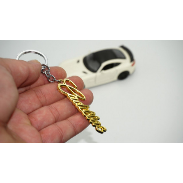 Cadillac  Çift Yön  New Style  Gold Krom Metal  Anahtarlık   AYNI GÜN ÜCRETSİZ KARGO