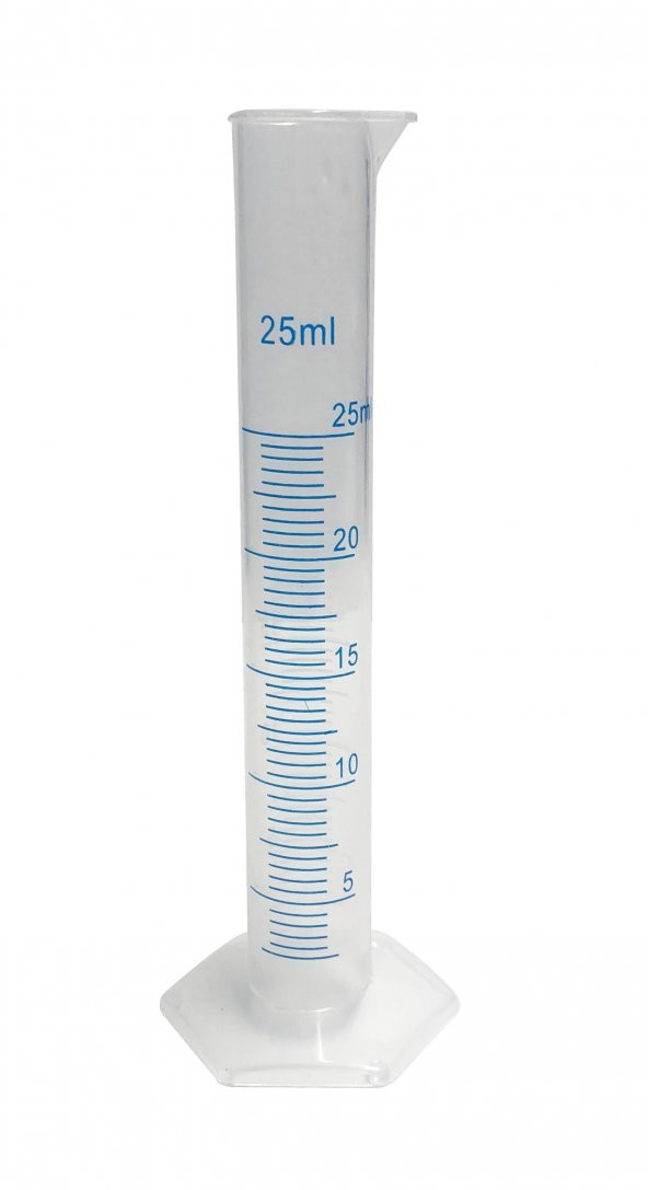 PLASTİK DERECELİ SİLİNDİR SET 5 ADET 25 ML ürün görseli