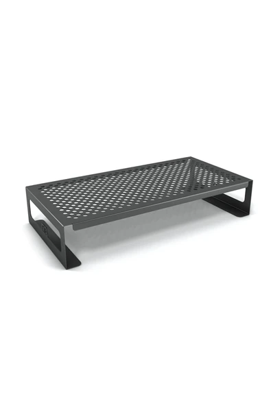 Metal Monitor / Tv / Laptop Yükseltici Stand - Siyah ürün görseli 1