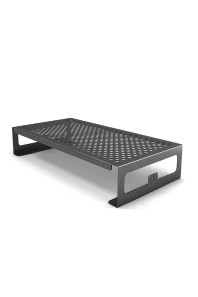 Metal Monitor / Tv / Laptop Yükseltici Stand - Siyah - Resim 2