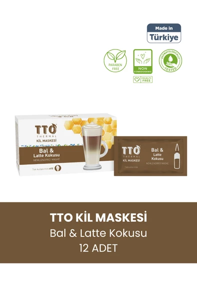 TTO Thermal Kil Maskesi Bal Ve Latte Kokusu Nemlendirici Maske ürün görseli