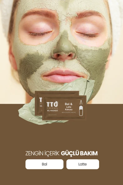 TTO Thermal Kil Maskesi Bal Ve Latte Kokusu Nemlendirici Maske - Resim 4