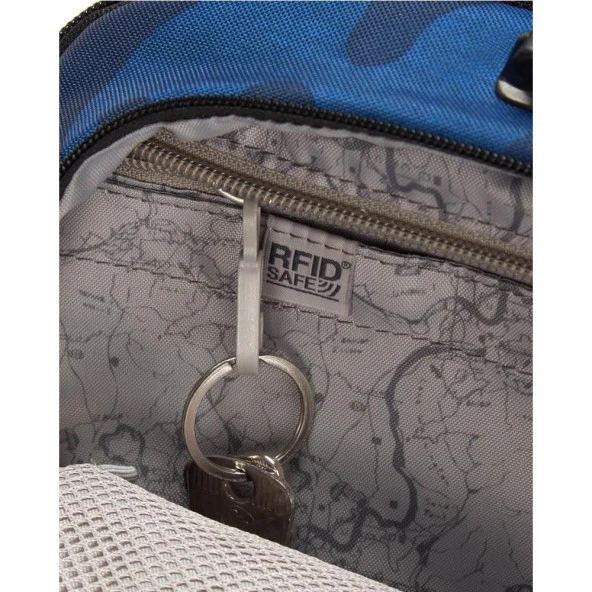 Pacsafe Vibe 20 Anti-Theft 20L BackPack Sırt Çantası-MAVİ-KAMUFLAJ - 4