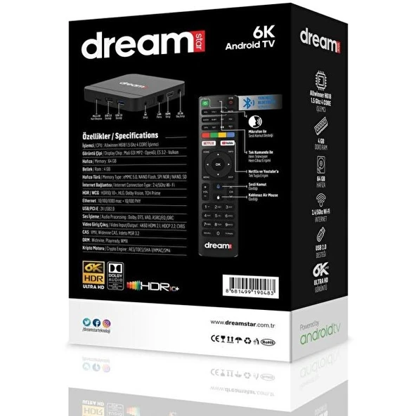 Dreamstar i6 4 GB RAM 64 GB Hafıza Android 12 - 2
