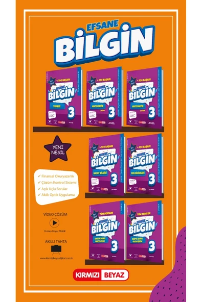 Kırmızı Beyaz 3. Sınıf Efsane Bilgin Set - Resim 2