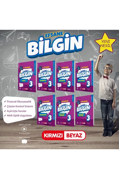 Kırmızı Beyaz 3. Sınıf Efsane Bilgin Set ürün görseli 1