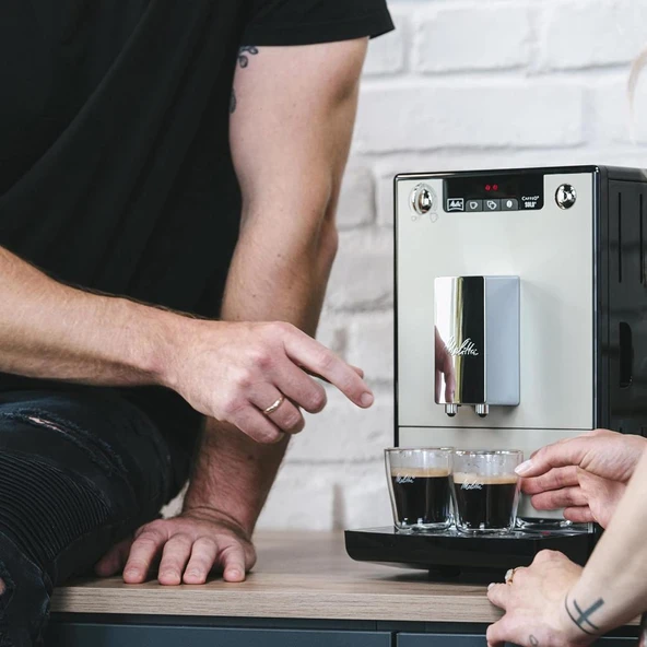 Melitta Caffeo Solo E950-877 Kumlu Gri Tam Otomatik Espresso Makinesi Teşhir - 5