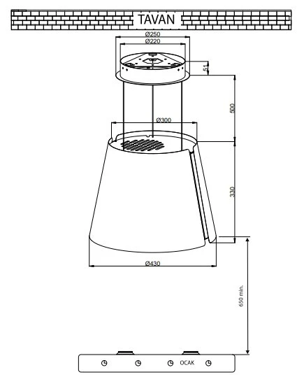LX-ADA 2061 LUXELL ABAJUR DAVL(YURT İÇİ)SARI(KF - 2