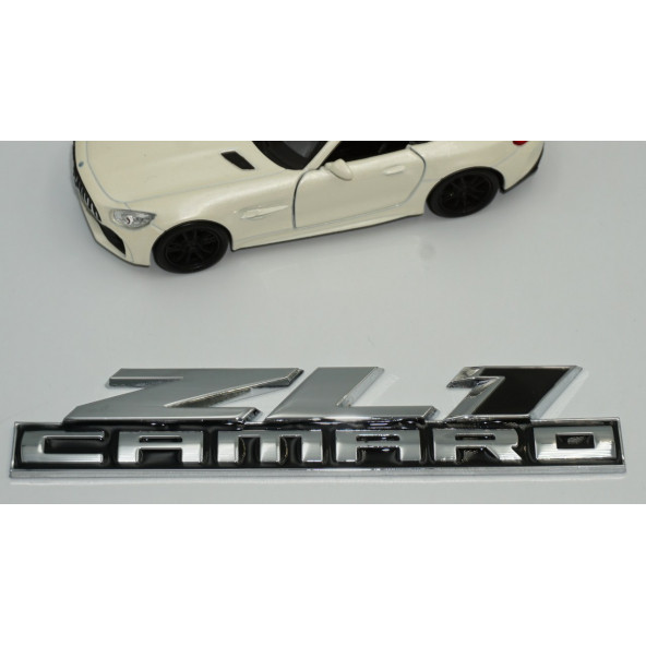 Chevrolet Camaro ZL1 Bagaj Yazı Krom Metal 3M 3D Logo Amblem - 5