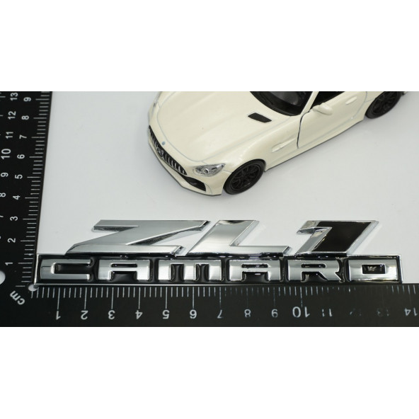 Chevrolet Camaro ZL1 Bagaj Yazı Krom Metal 3M 3D Logo Amblem - 7
