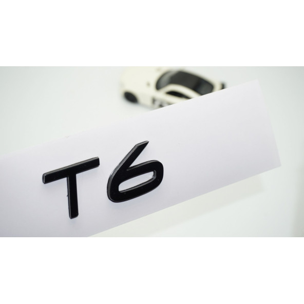 DK Tuning T6 Siyah ABS 3M 3D Bagaj Yazı Logo Volvo İle Uyumlu