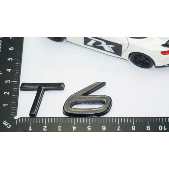 DK Tuning T6 Siyah ABS 3M 3D Bagaj Yazı Logo Volvo İle Uyumlu - 4