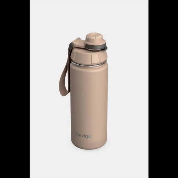 Stevig ST-224 1 Hand Leak-Proof Sızdırmaz Çelik Termos 500ML Light Brown - 2