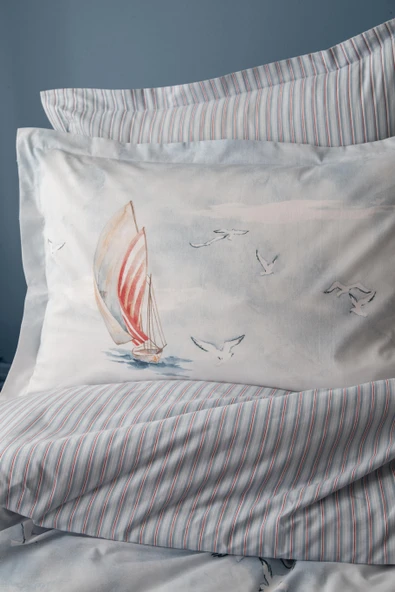 Çift Kişilik Jonathan Mavi Nevresim Takımı - 2