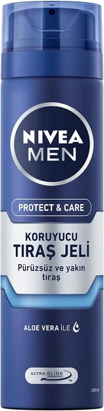 NIVEA MEN Erkek Nemlendirici Tıraş Jeli Protect&Care 200 ml