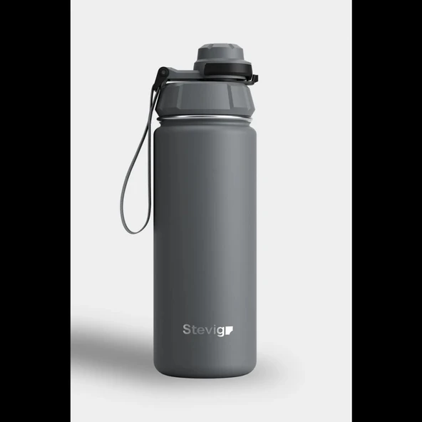 Stevig ST-209 1 Hand Leak-Proof Sızdırmaz Çelik Termos 500ML Grey - 6