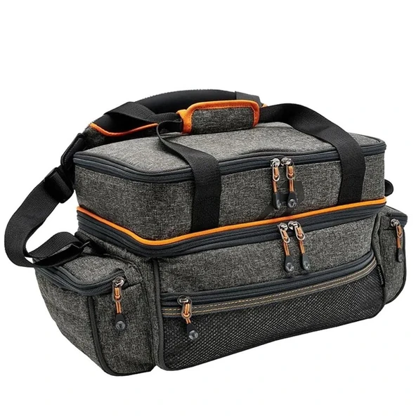 Daiwa DABL 2 Bölmeli Balıkçı Çantası Gri/Turuncu - 2