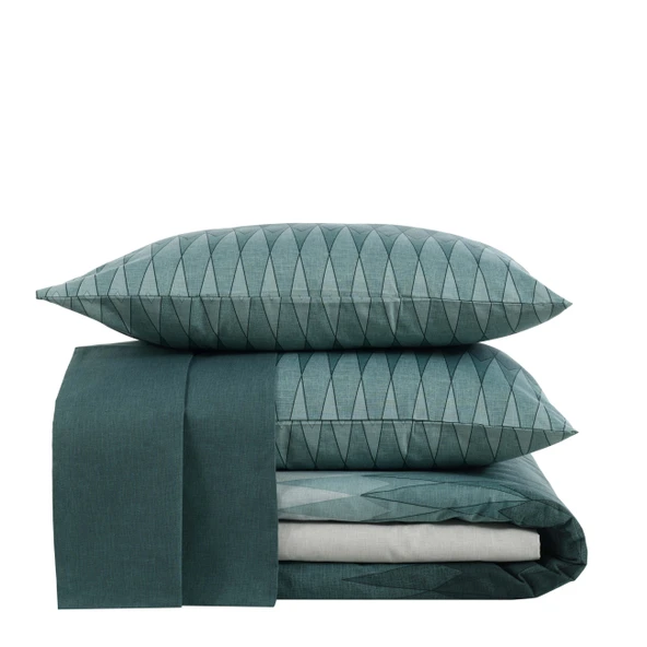 Kobyen Çift Kişilik Tina Green Nevresim Takımı - 3