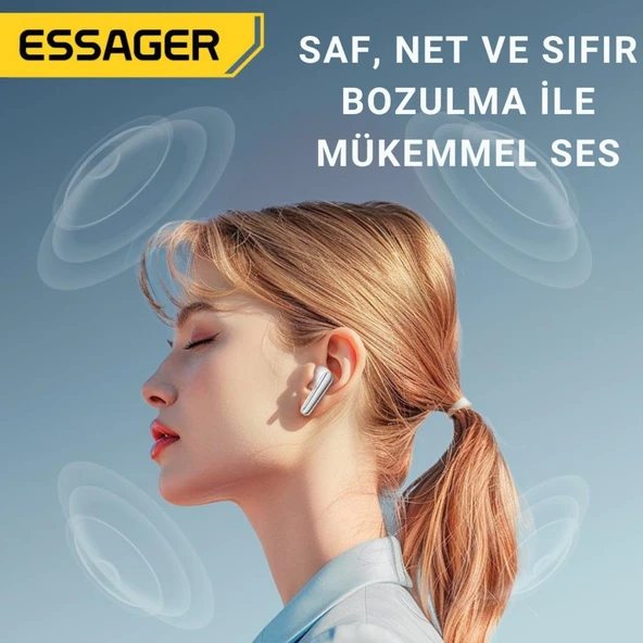 Essager Bluetooth Vers.5.3 USB Bluetooth Adaptör USB Bluetooth 5.3 Wireless Adaptör Tak Çalıştır - 5