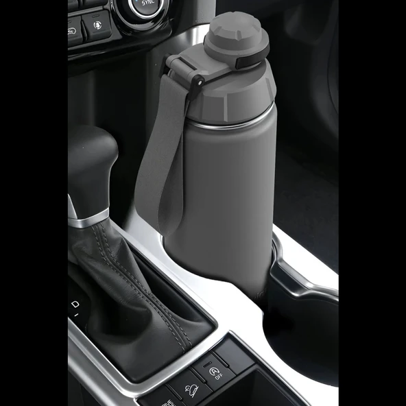 Stevig ST-209 1 Hand Leak-Proof Sızdırmaz Çelik Termos 500ML Grey - 5