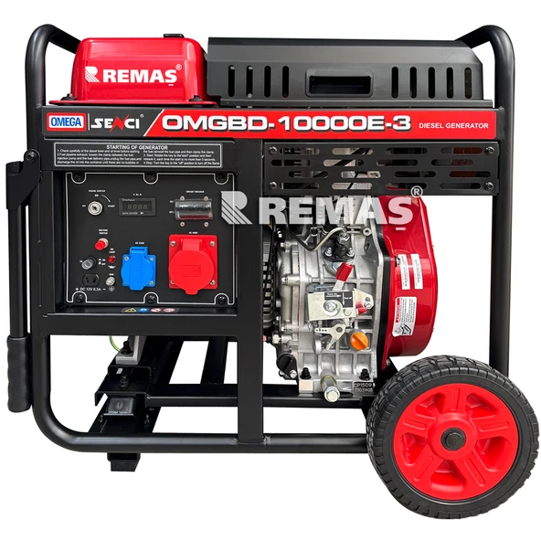 Omega OMGBD 10000 E3 Otomatik 10 kVA Trifaze Dizel Jeneratör - 1